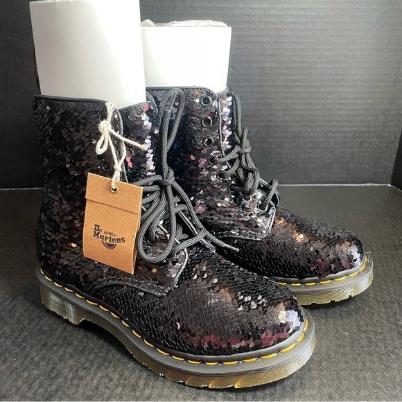 Brand New Shiftable Sequins Dr Martens 3 UK, 5 US - Picture 6 of 15